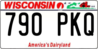 WI license plate 790PKQ