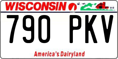 WI license plate 790PKV
