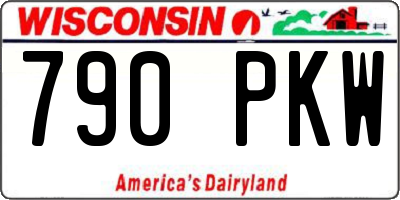 WI license plate 790PKW
