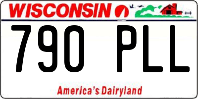 WI license plate 790PLL