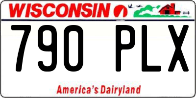 WI license plate 790PLX
