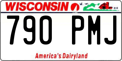 WI license plate 790PMJ