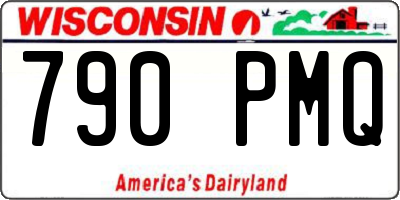WI license plate 790PMQ