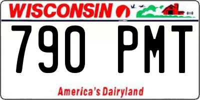 WI license plate 790PMT
