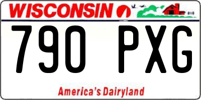 WI license plate 790PXG