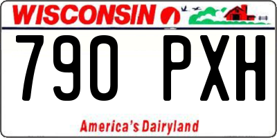WI license plate 790PXH