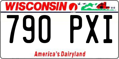 WI license plate 790PXI