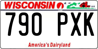 WI license plate 790PXK