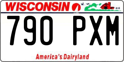 WI license plate 790PXM