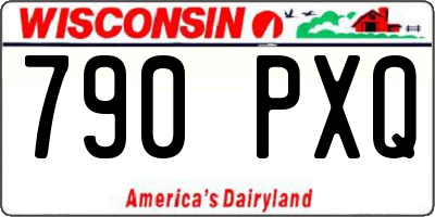 WI license plate 790PXQ
