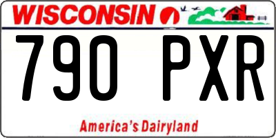 WI license plate 790PXR