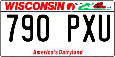 WI license plate 790PXU