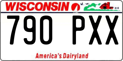 WI license plate 790PXX