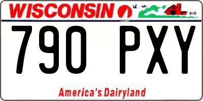WI license plate 790PXY