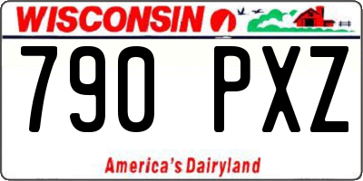 WI license plate 790PXZ