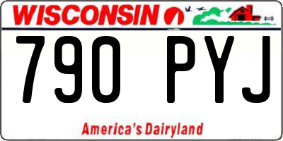 WI license plate 790PYJ