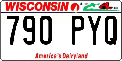 WI license plate 790PYQ