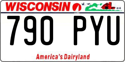 WI license plate 790PYU