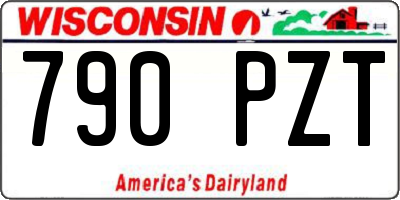 WI license plate 790PZT