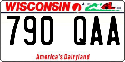 WI license plate 790QAA