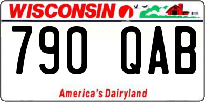 WI license plate 790QAB