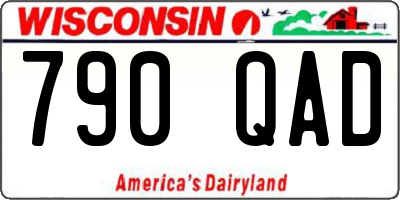 WI license plate 790QAD