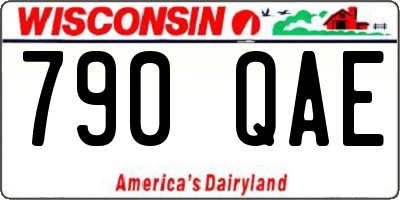 WI license plate 790QAE