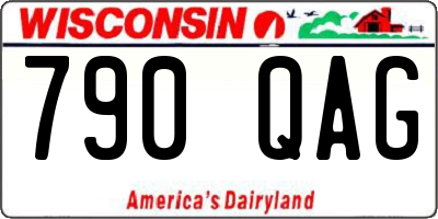WI license plate 790QAG