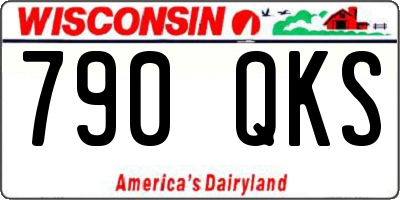WI license plate 790QKS