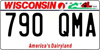 WI license plate 790QMA