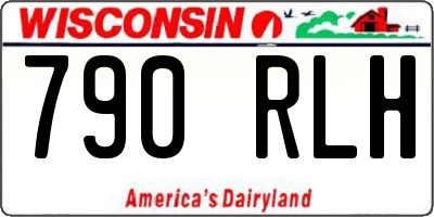 WI license plate 790RLH