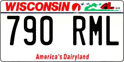 WI license plate 790RML