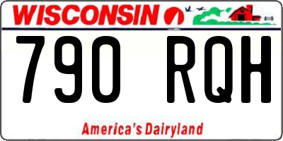 WI license plate 790RQH