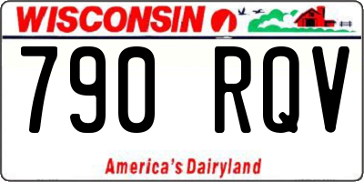 WI license plate 790RQV
