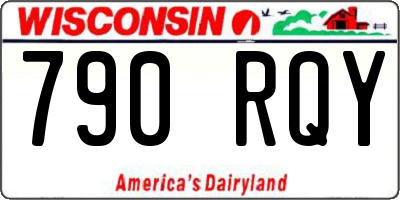 WI license plate 790RQY