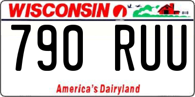 WI license plate 790RUU