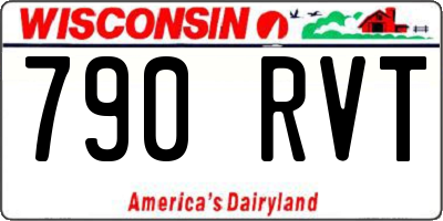 WI license plate 790RVT