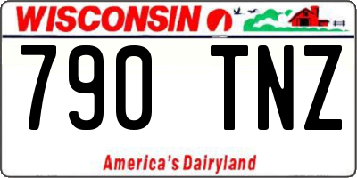 WI license plate 790TNZ