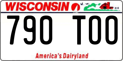 WI license plate 790TOO