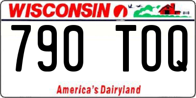 WI license plate 790TOQ