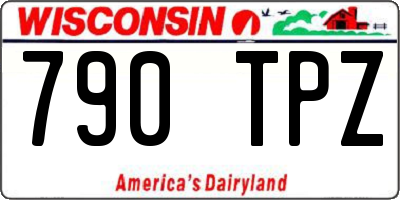 WI license plate 790TPZ