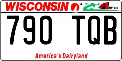 WI license plate 790TQB