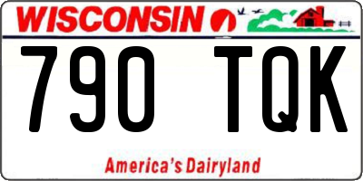 WI license plate 790TQK