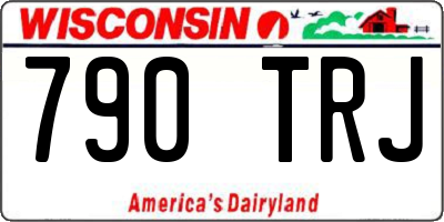 WI license plate 790TRJ