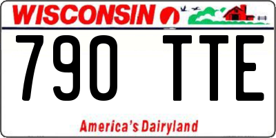 WI license plate 790TTE