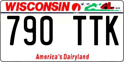 WI license plate 790TTK
