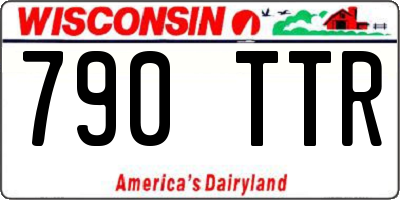 WI license plate 790TTR