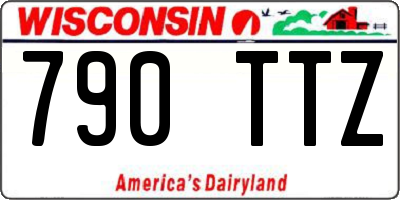 WI license plate 790TTZ