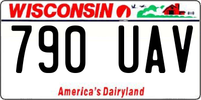 WI license plate 790UAV