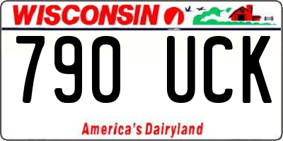 WI license plate 790UCK